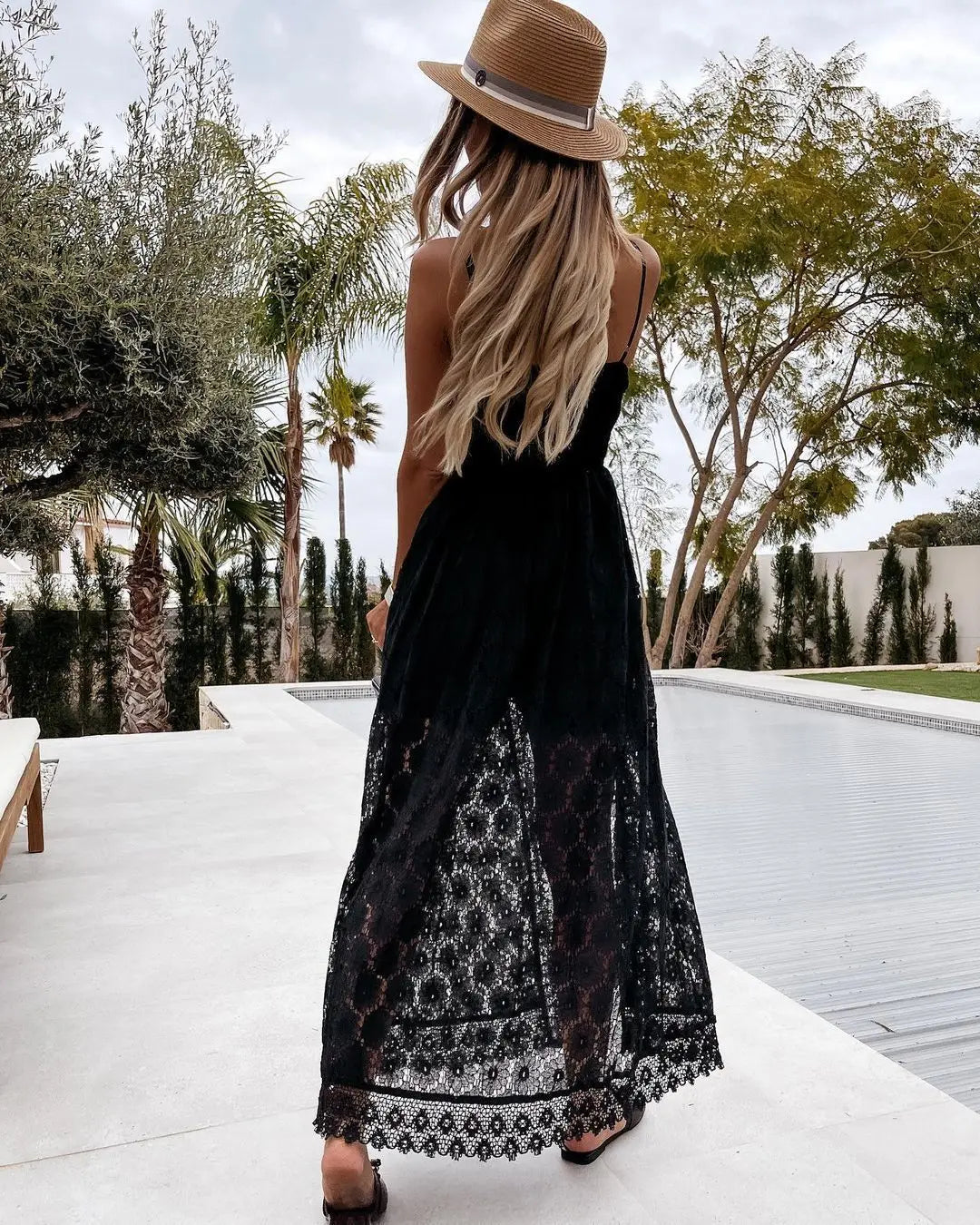 Sorella Lace Romper – Combishort à superposition longue