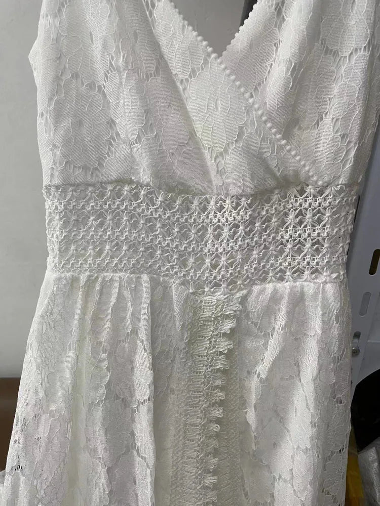 Sorella Lace Romper – Combishort à superposition longue