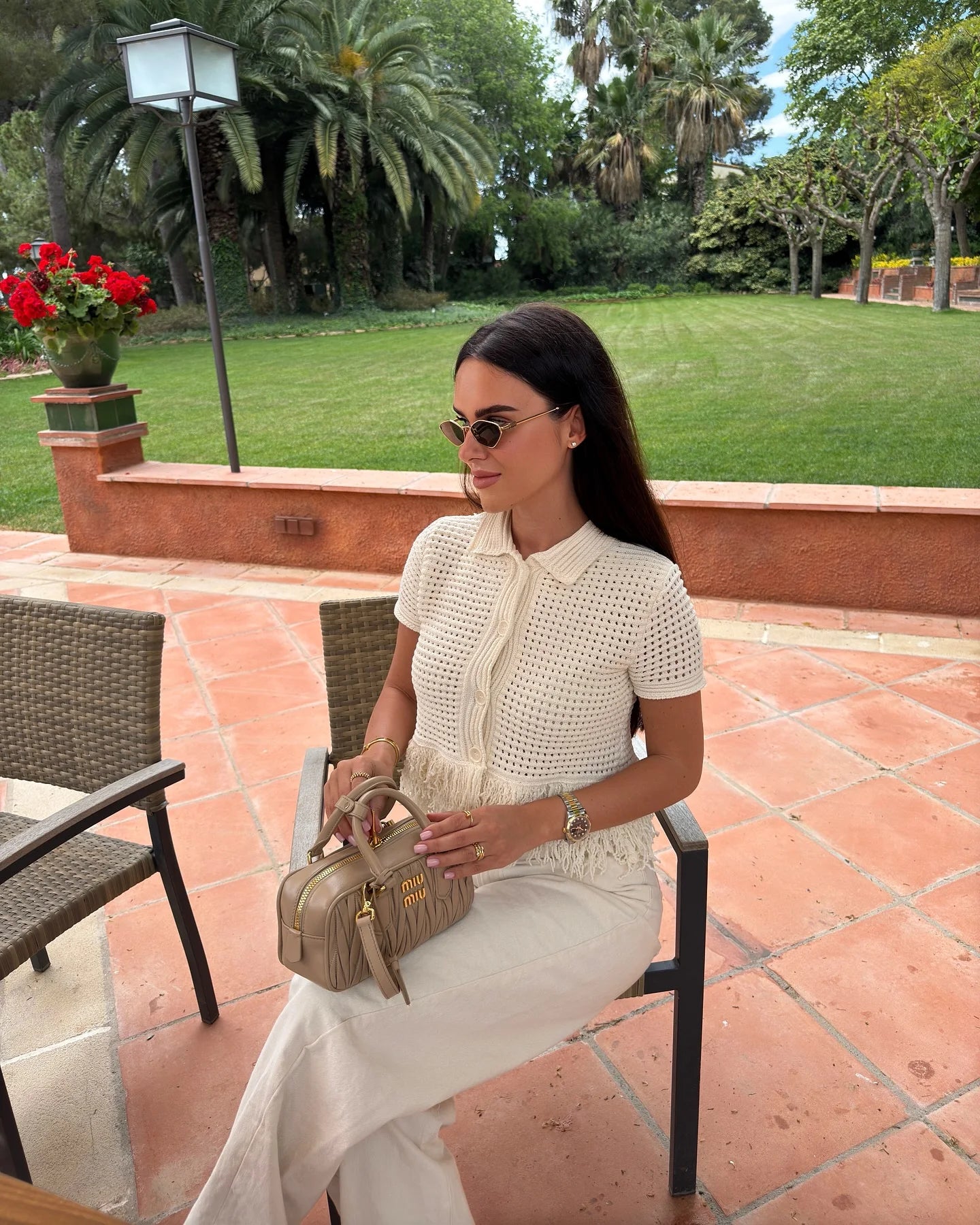 Soleia Mini – Robe polo à franges en crochet