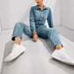 Astra-Kombination – Kombinierte einteilige Denim-Utility-Jeans 