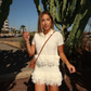 Soleia Mini – Robe polo à franges en crochet