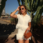 Soleia Mini – Robe polo à franges en crochet