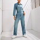 Astra-Kombination – Kombinierte einteilige Denim-Utility-Jeans 