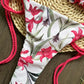 Ensemble-Bikini Rosa Fuego | Badehemd mit Blumenmuster